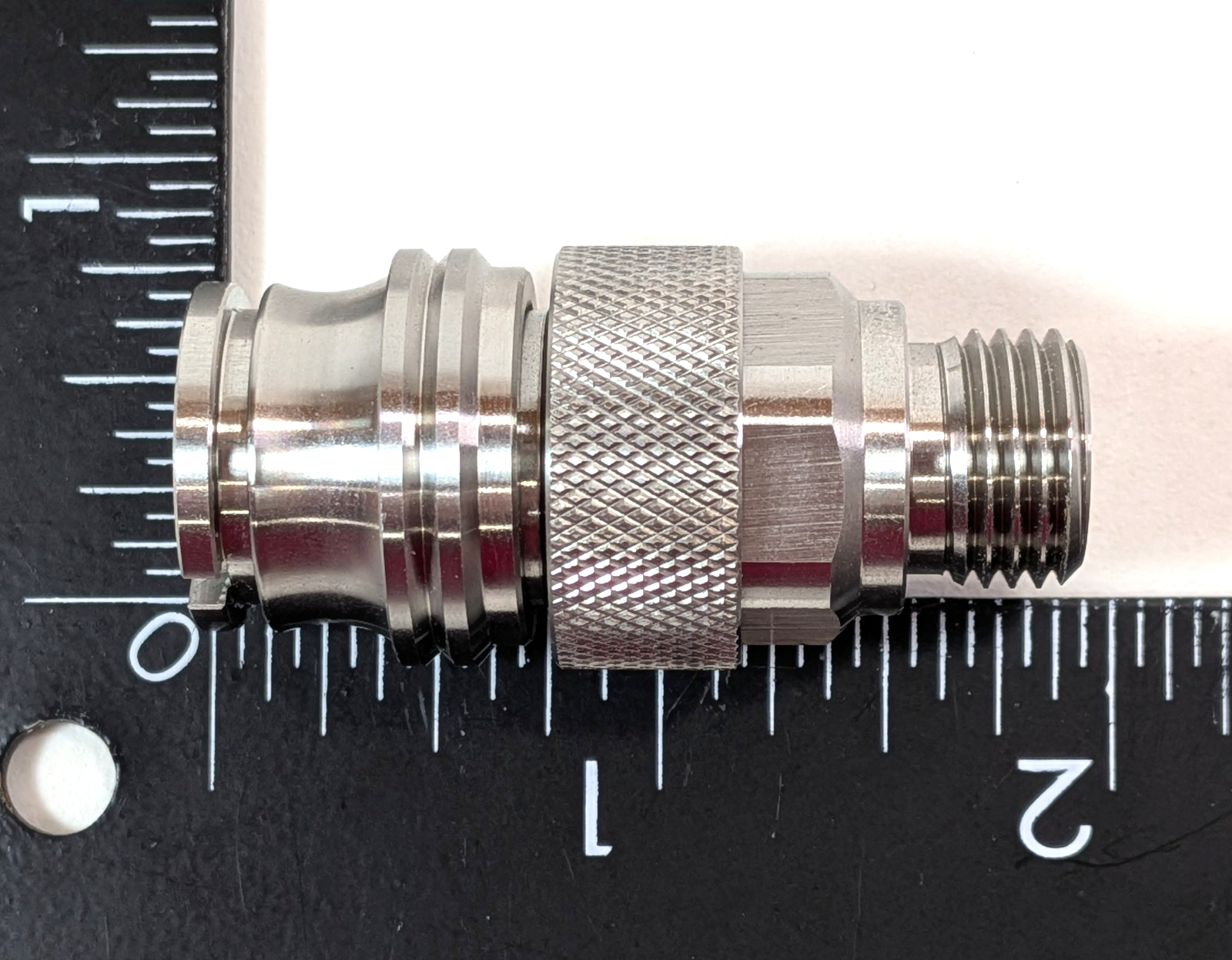 QD Quick Disconnect 2nd Stage Regulator Hose 2 Piece Adapter Set Stainless Steel16