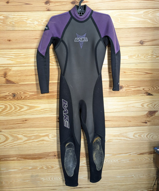 BARE Edge Purple / Gray Women's Full Wetsuit 10 T Scuba Dive Surf 4mm 3mm 2mm0