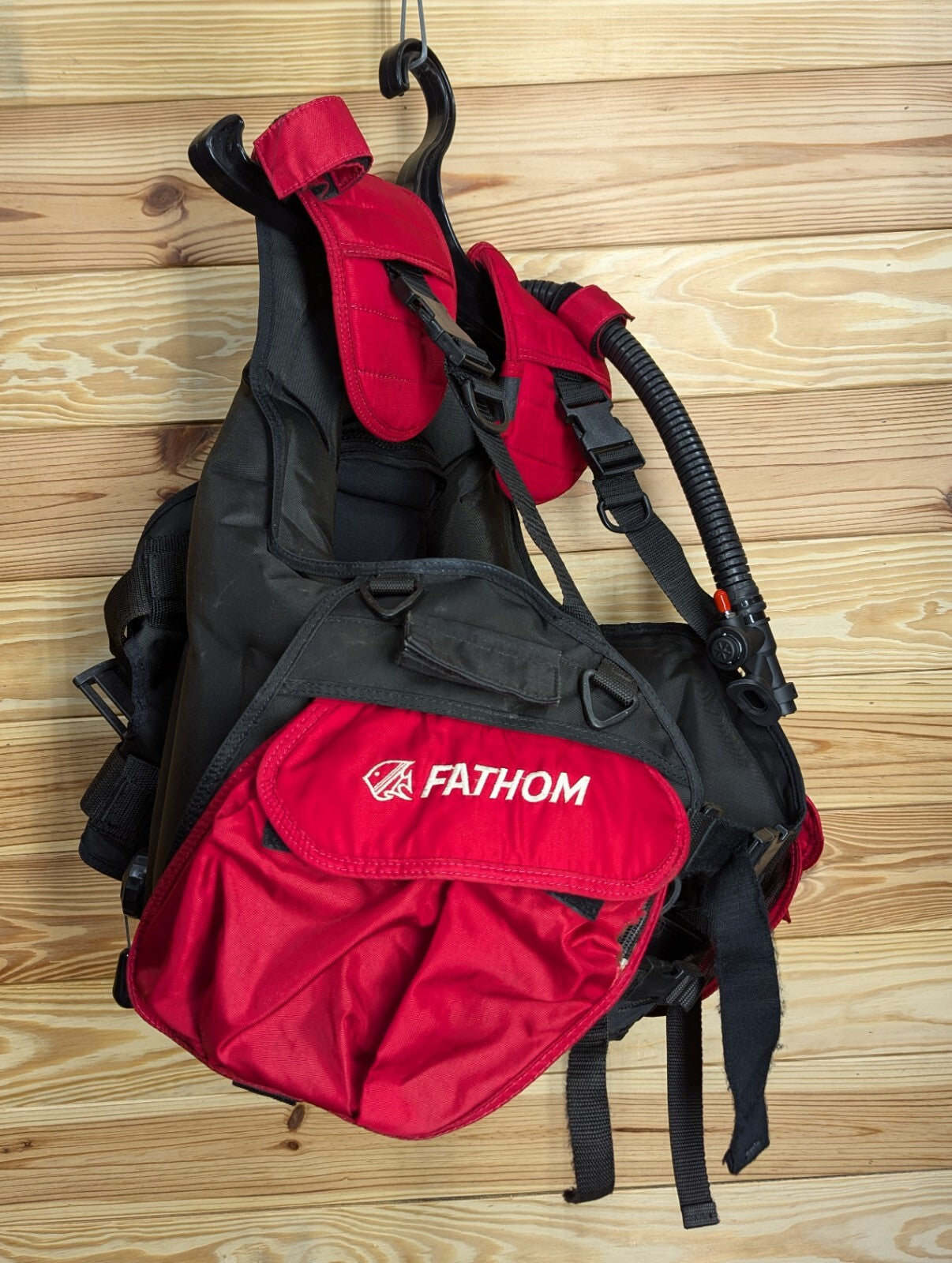 Fathum SL III 3 Scuba Dive BC BCD M Medium Buoyancy Compensator Vest Jacket RED6