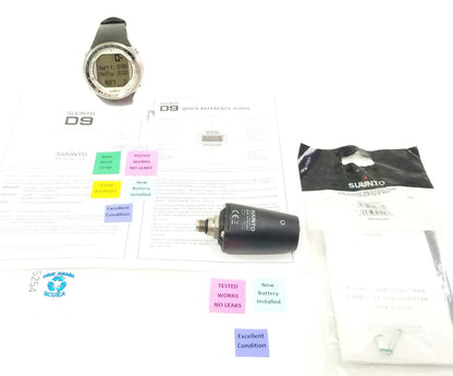 SUUNTO D9 Titanium SCUBA DIVE COMPUTER + Transmitter WRIST WATCH Wireless Nitrox1