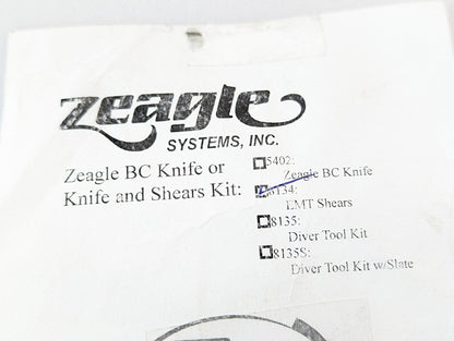 Zeagle Sea Snips Emergency Safety Scissors Trauma EMT Shears Scuba Dive RED1