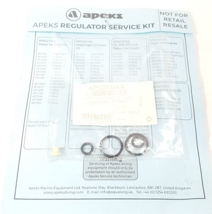 Apeks Flight Service / Rebuild Kit 2nd Stage Scuba Dive Regulator AQA AP0254