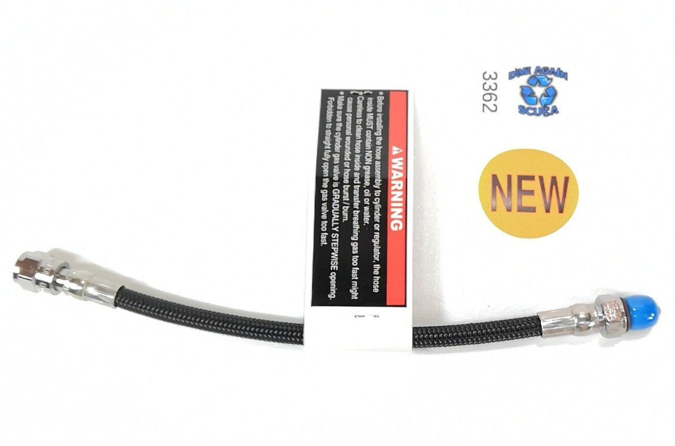 Braided Scuba Dive 9" 23cm High Pressure HP Hose for Aeris Transmitter & SPG2