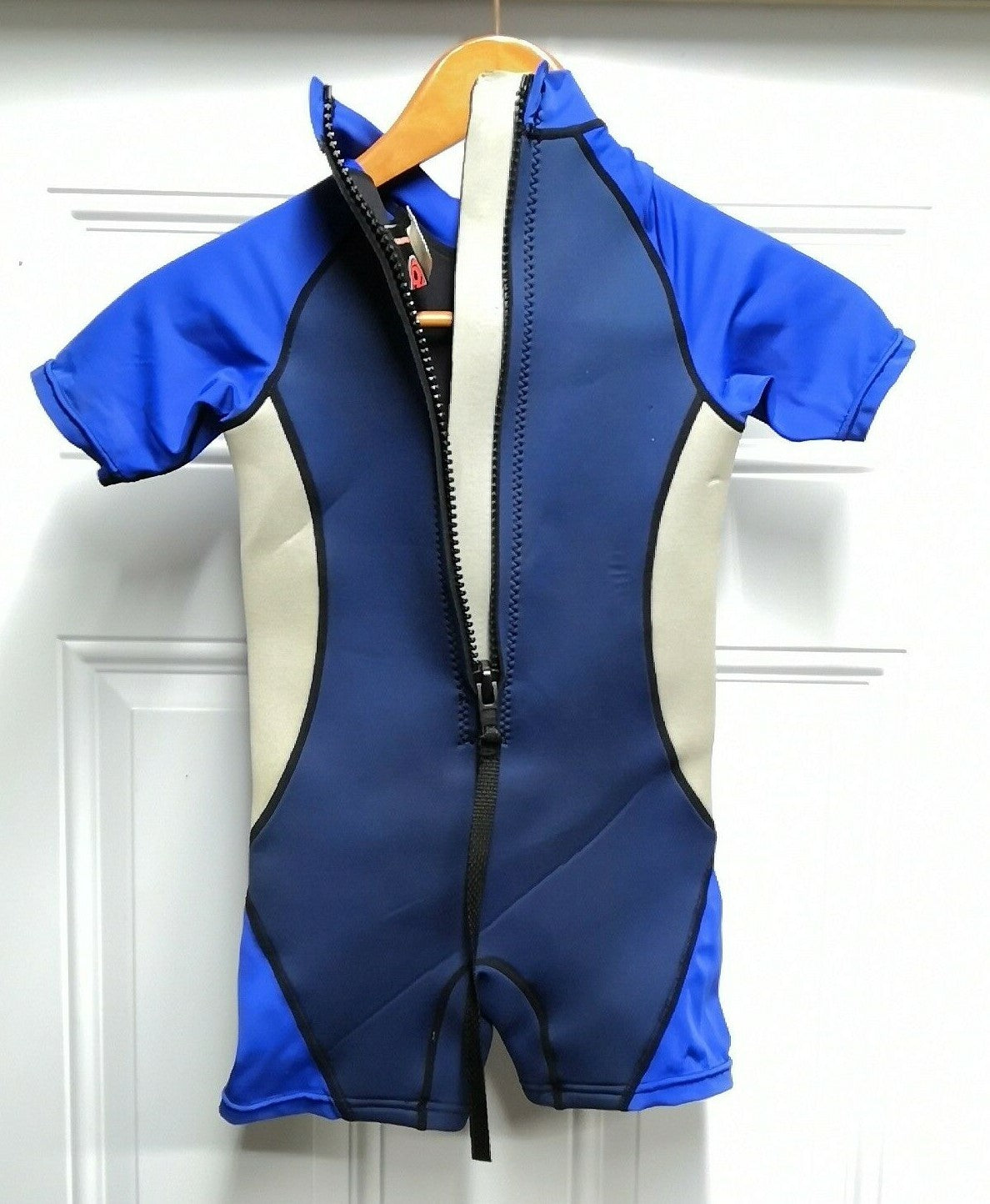 Maui and Sons Kids 3mm Teal Shorty Size Large LG L Scuba Dive WetSuit Youth Blue2