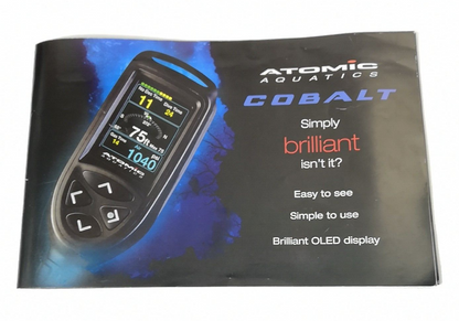 Atomic Cobalt 1 Scuba Dive Computer Instruction Owners Manual Full Color Genuine0