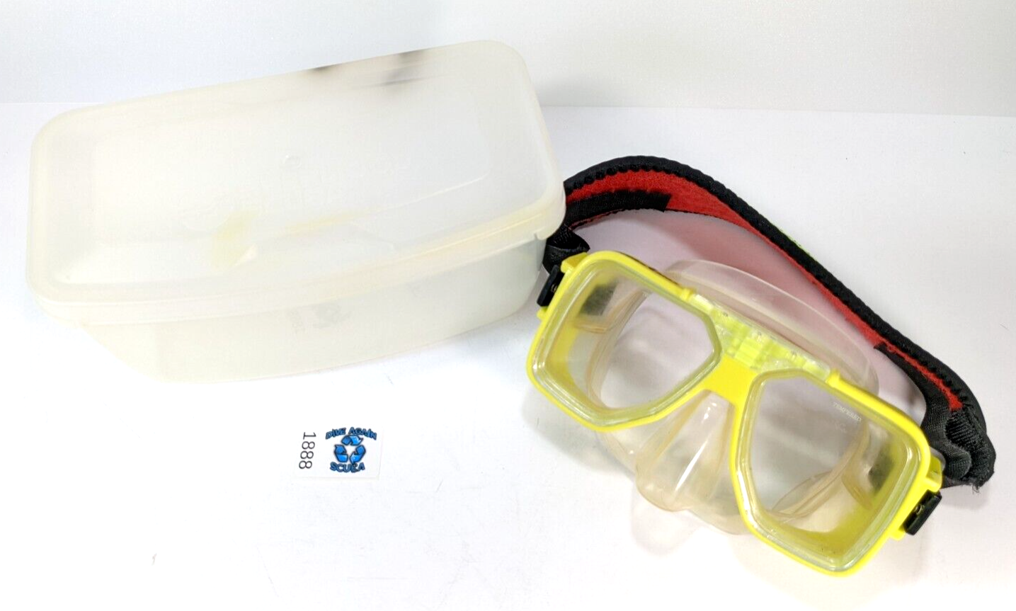 ScubaMax Mask Yellow with Adjustable Comfort Strap Scuba Snorkel, Diving Max0