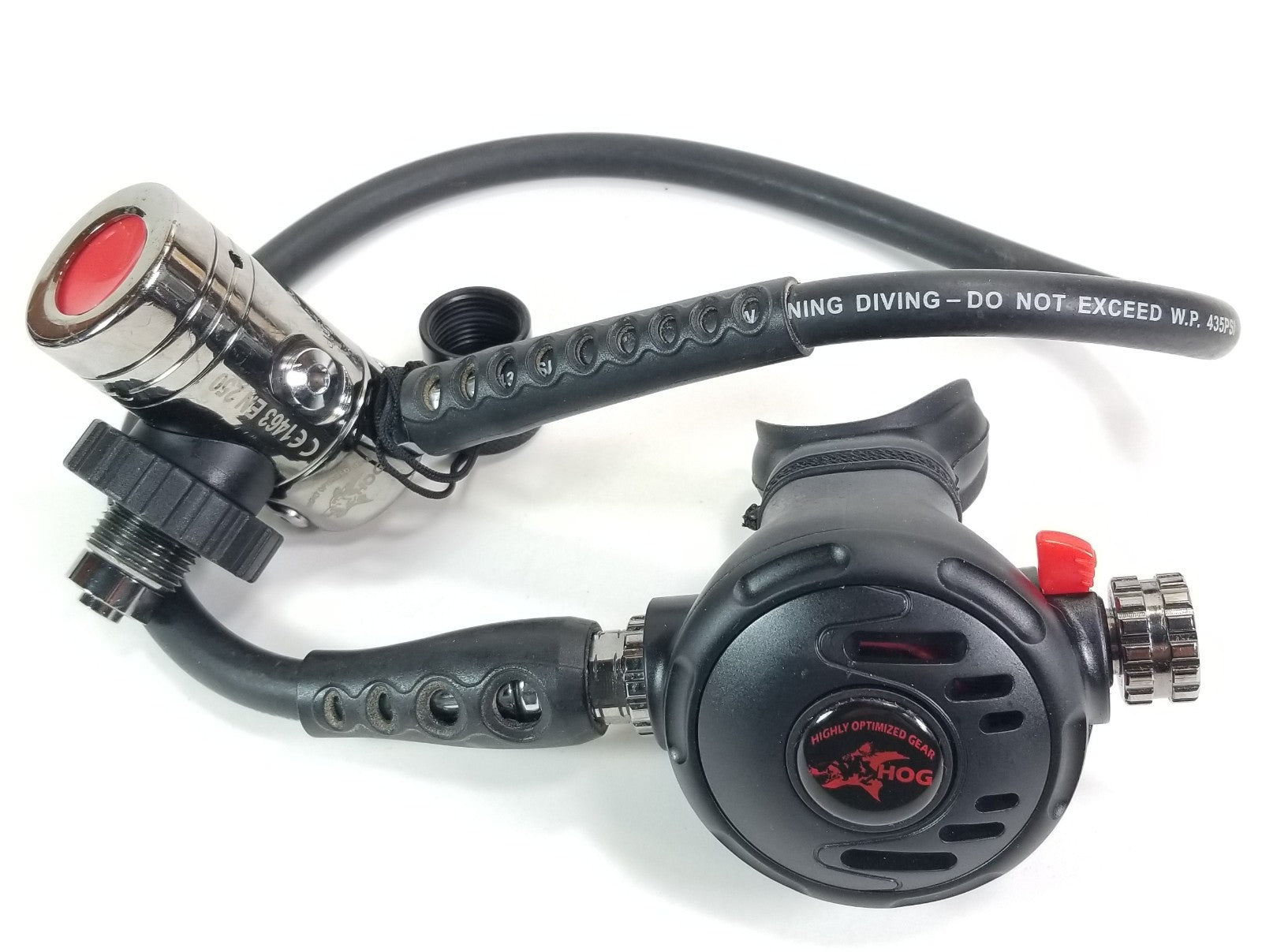 HOG D1, DIN Classic Scuba Regulator Set 1st Stage & Primary 2nd Stage Adjustable1