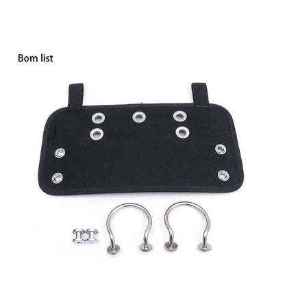 Scuba Dive BCD Butt Plate + Book Screws, Clip Loops Harness Board Sidemount Tech7