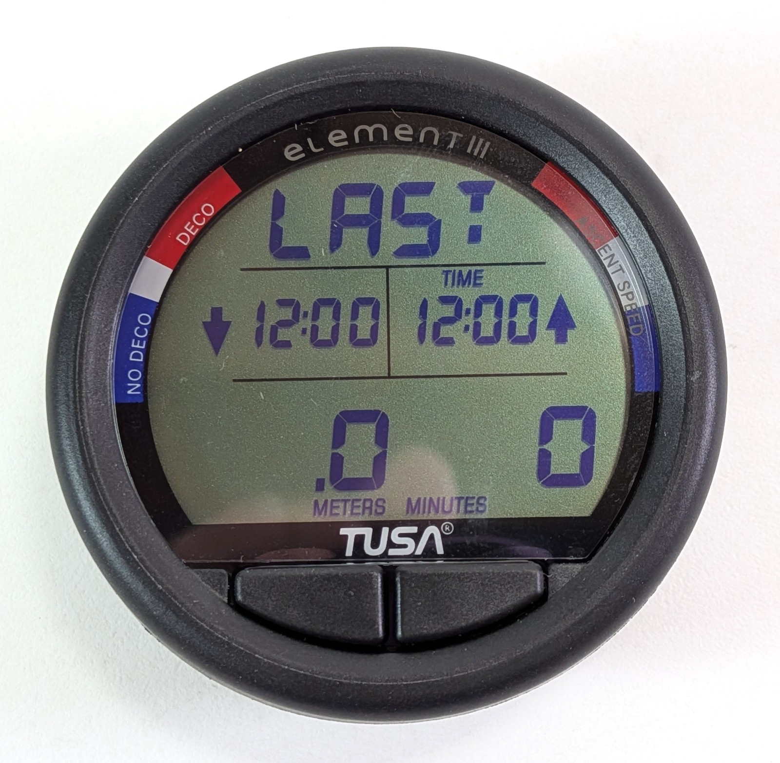 Tusa Element III Scuba Dive Computer Module Nitrox Compatible Backlit Display 38