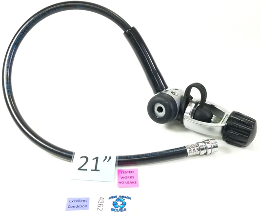 Oceanic Scuba Dive Regulator Yoke 1st Stage + Standard Inflator Hose   #4362