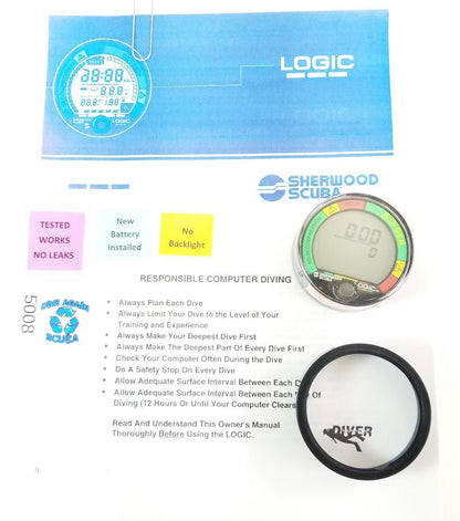 Sherwood Logic Puck Scuba Dive Diving Computer Module Air & Nitrox MINT!   #5008