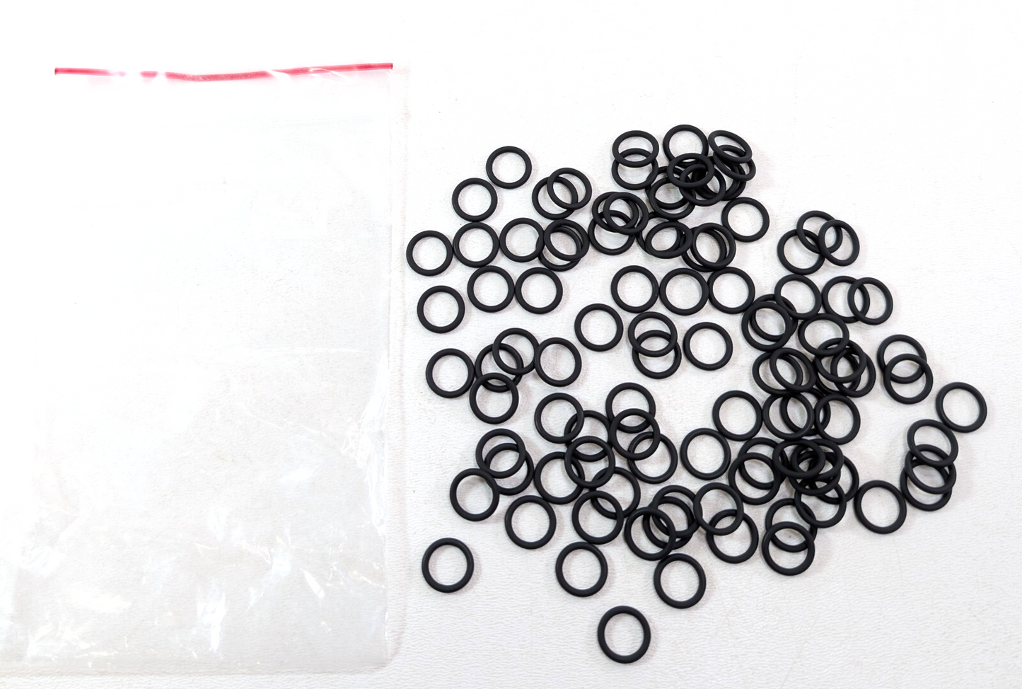 100X Viton O-Rings Seal 9.8mm ID, 1.9mm Cross Section Black 75 Durometer P-101