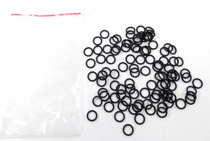 100X Viton O-Rings Seal 9.8mm ID, 1.9mm Cross Section Black 75 Durometer P-101