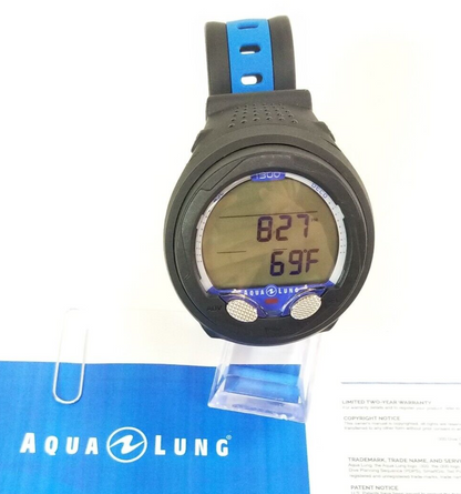 Aqua Lung i300 Wrist Scuba Dive Computer Air & Nitrox 2 Buttons EXCELLENT! #50821
