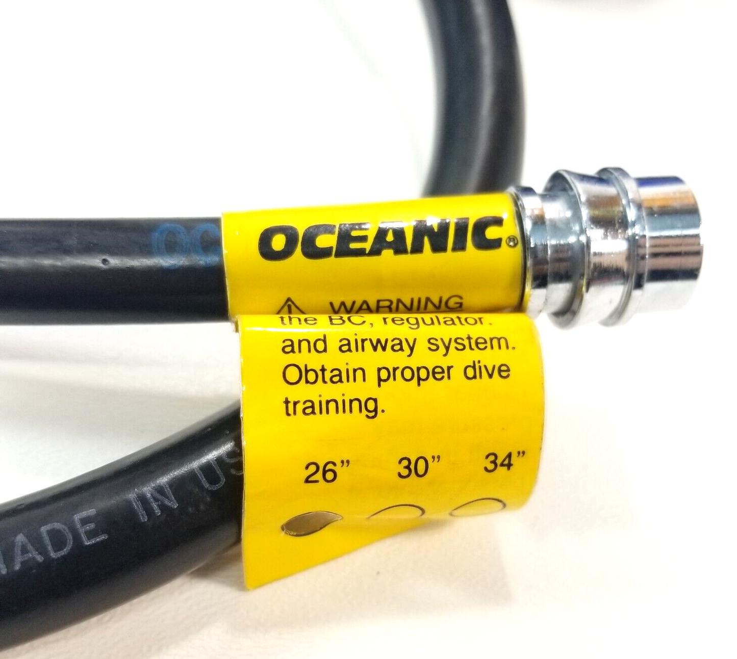 Oceanic Delta 2 Scuba Dive Regulator Set Yoke 1st Stage Adjustable Balanced 39739