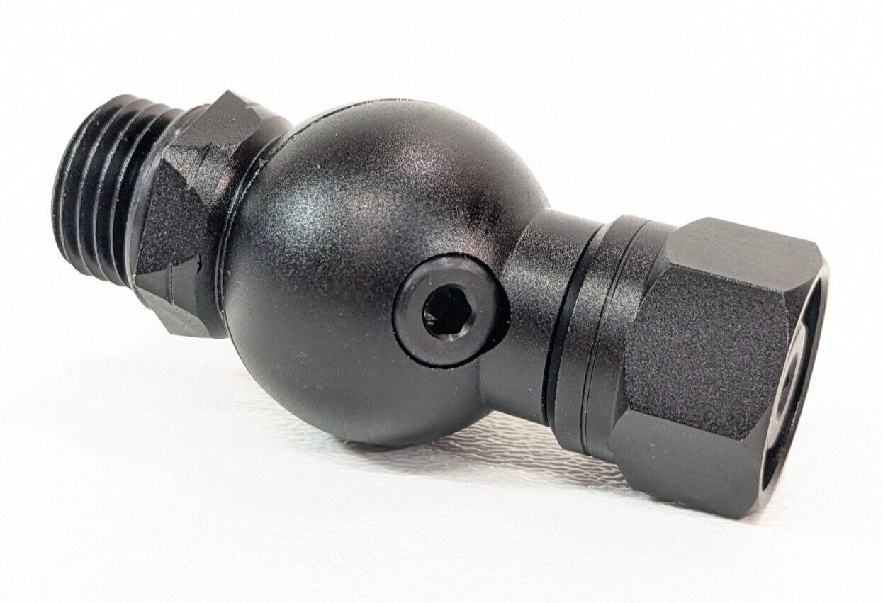 DDeep Scuba Diving 360 Degree Ball Swivel Adapter Second 2nd Regulator Aluminum12