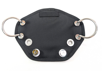 Scuba Dive BCD Butt Plate + Book Screws, Clip Loops Harness Board Sidemount Tech8