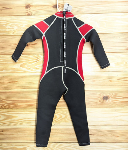 HiSea Full Red Kids Children's 2.5mm Wetsuit Scuba Dive Snorkel Size 4 Girl Boy12