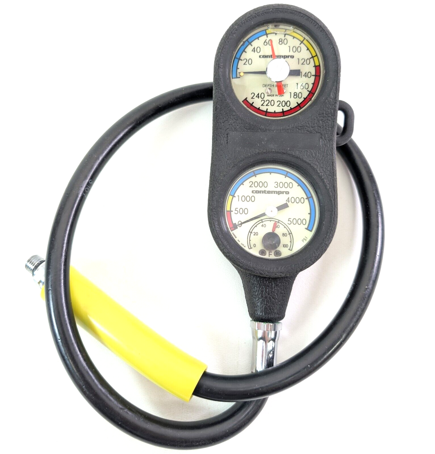 Contempro Navigator 3 Gauge Scuba Dive Complete Console SPG, Depth, Compass3