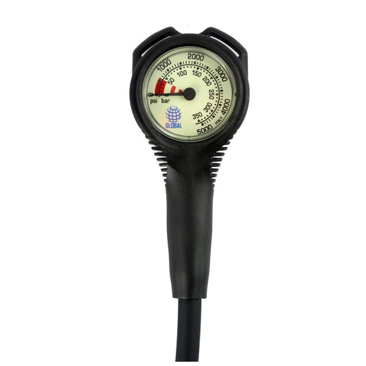 Sea Elite Global 2" 5000 PSI / 350 Bar SPG Submersible Pressure Gauge Scuba Dive