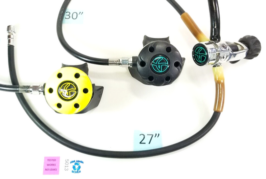Genesis Scuba Dive Complete Regulator Set Yoke 1st, 2nd Stage, Octo & Inflator0