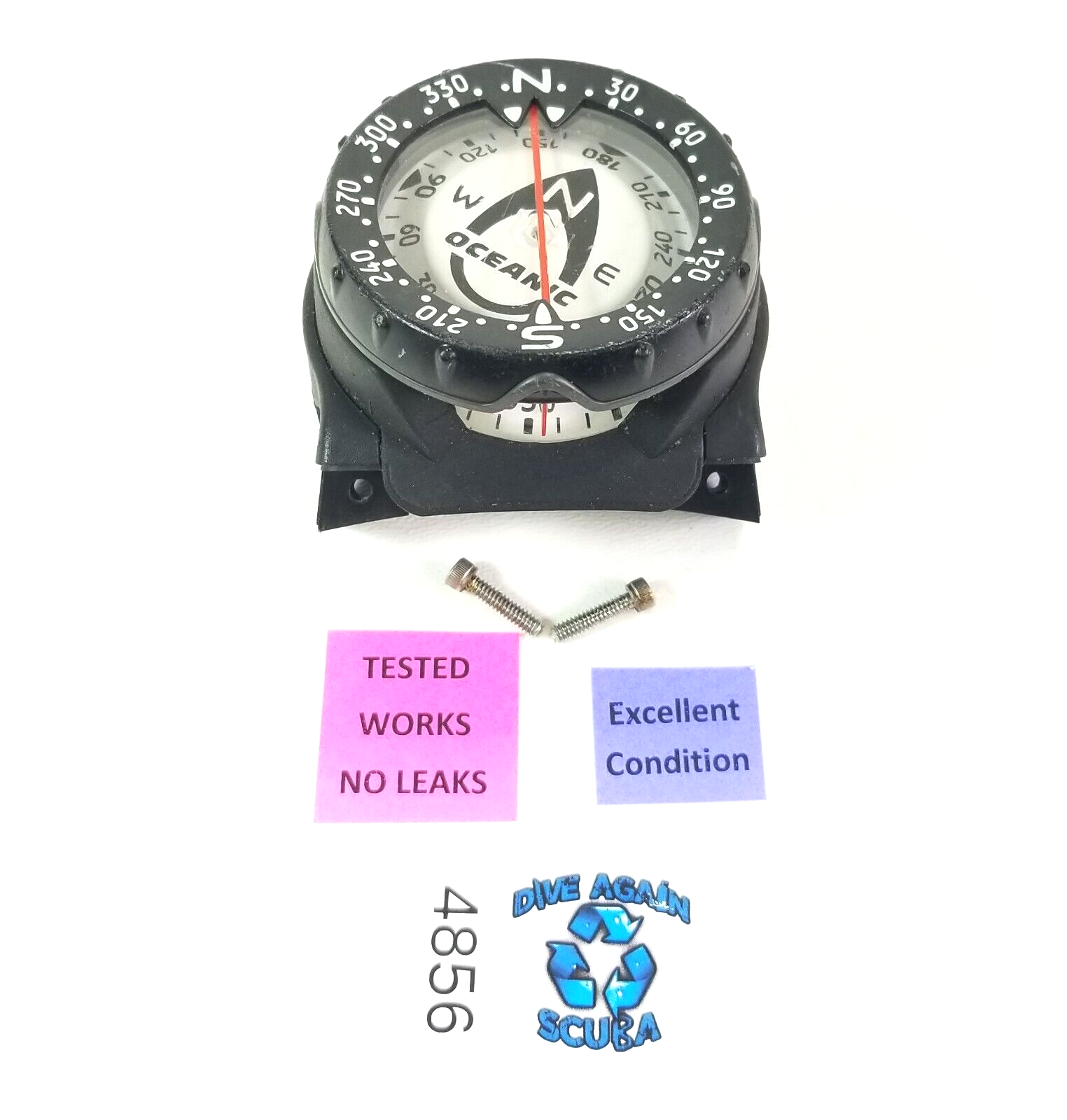 Oceanic Pro Plus 1, 2, 3, 4 Top Compass + Mount Scuba Dive Console Swiv Aeris0