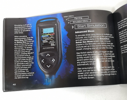 Atomic Cobalt 1 Scuba Dive Computer Instruction Owners Manual Full Color Genuine2