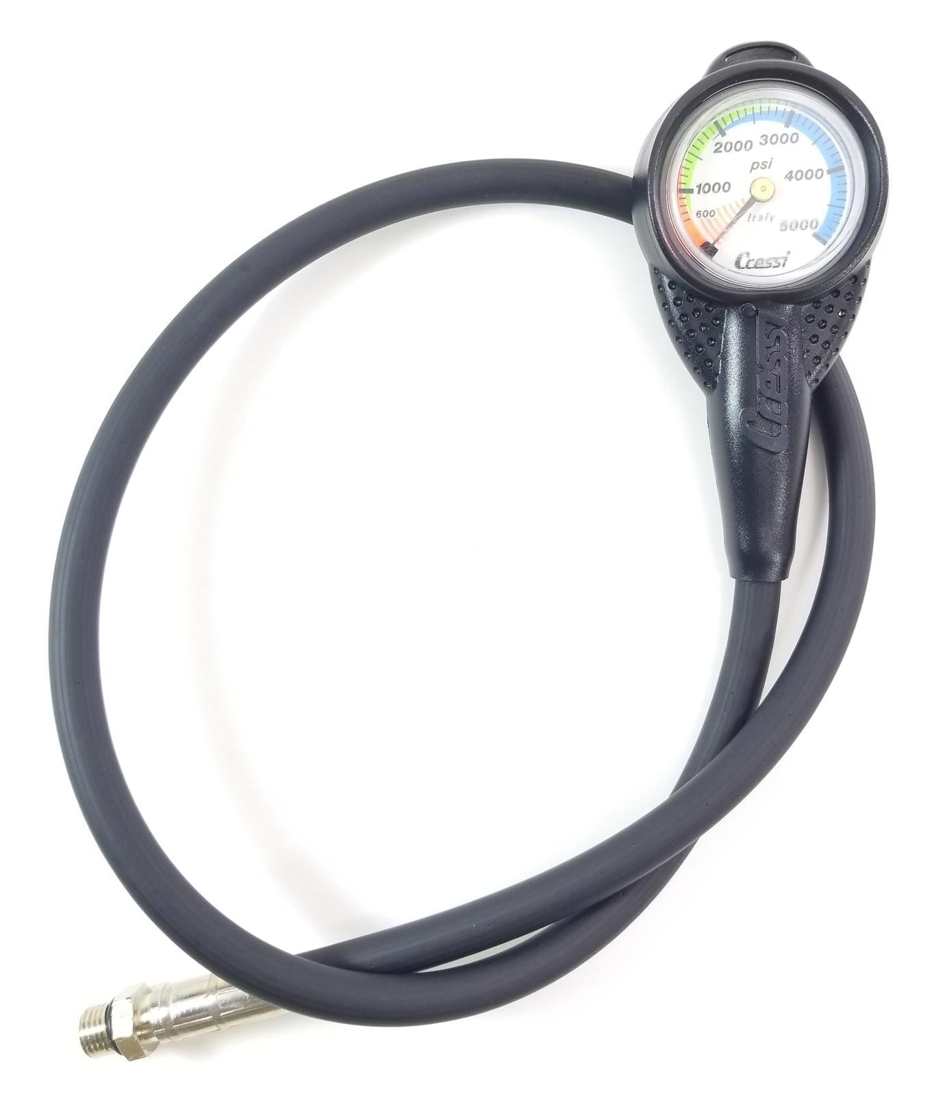 Cressi 2" Compact 5000 PSI SPG Submersible Pressure Gauge Scuba Dive + Boot 58341