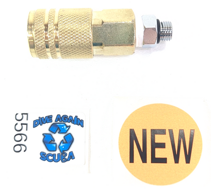 1/4" Quick Disconnect Coupler Scuba Dive 1st Stage Adapter Air Tool Connect1