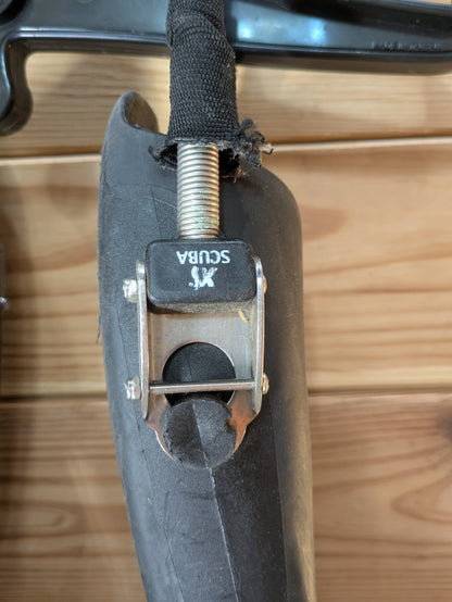 Oceanic Viper Open Heel Dive Snorkel Fins Flippers XL - XS Scuba Spring Straps10