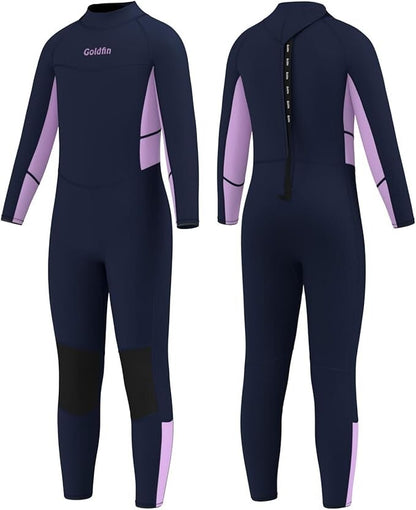 GoldFin Full Pink Kids Children's 3mm Wetsuit Scuba Dive Snorkel Size 2 Girls3