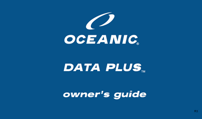 Oceanic Data Plus Scuba Dive Computer Manual Printed Ocean Glow DataPlus 95 Page0