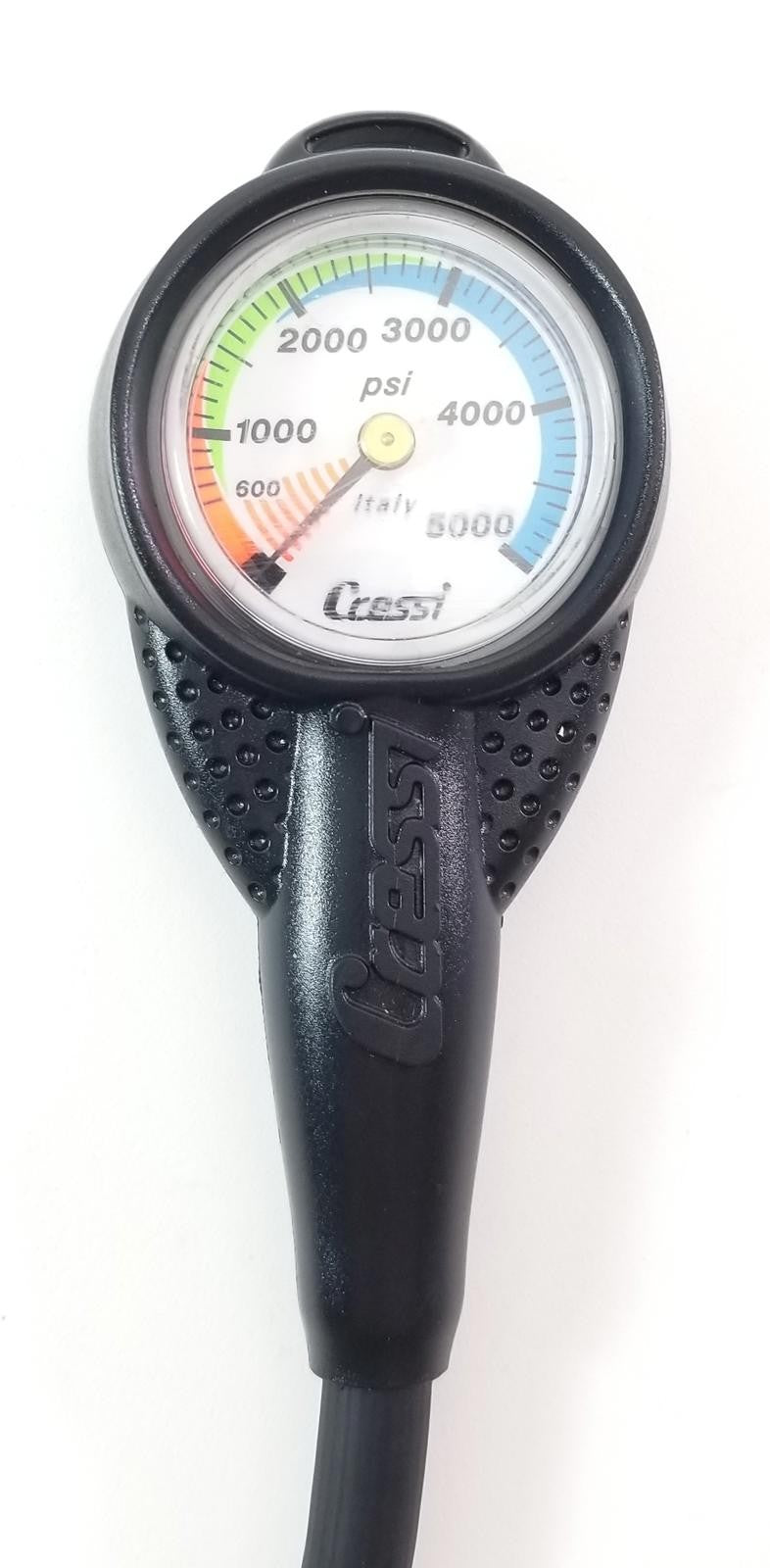 Cressi 2" Compact 5000 PSI SPG Submersible Pressure Gauge Scuba Dive + Boot 58342