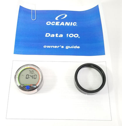 Oceanic Data 100 Puck Scuba Dive Computer with backlight + Manual          #4121