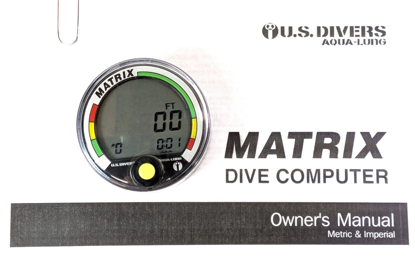 US Divers / Aqua Lung Matrix Scuba Dive Diving Computer Puck Module with Manual2