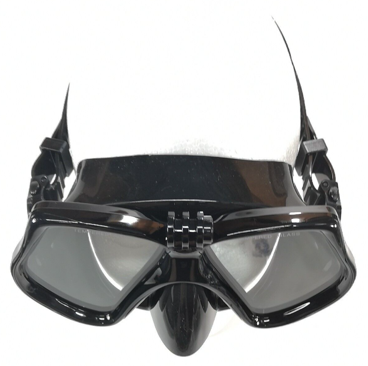 GoPro Mount Black Scuba Dive Snorkel Mask Tempered Glass Goggles 11 10 9 8 7 6 52