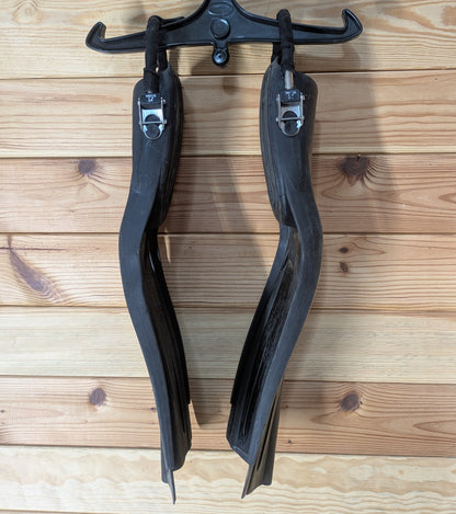 Oceanic Viper Open Heel Dive Snorkel Fins Flippers XL - XS Scuba Spring Straps2