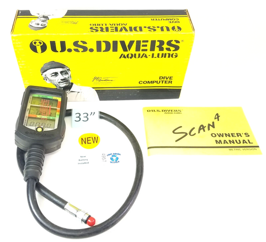 NEW - US Divers Aqua Lung Scan 4 Metric Scuba Computer Console Air Integrated