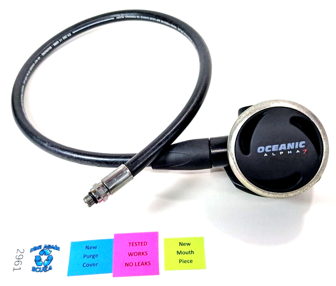 Oceanic Alpha 7 2nd Stage Regulator Scuba Dive NEW Purge Cover + Mouthpiece 29610