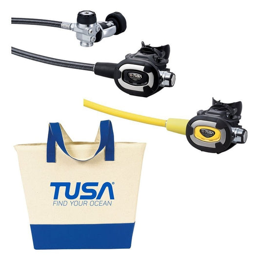Tusa RS-681 Yoke Adjustable Regulator Package Scuba Diving 1st, 2nd Stage, Octo0