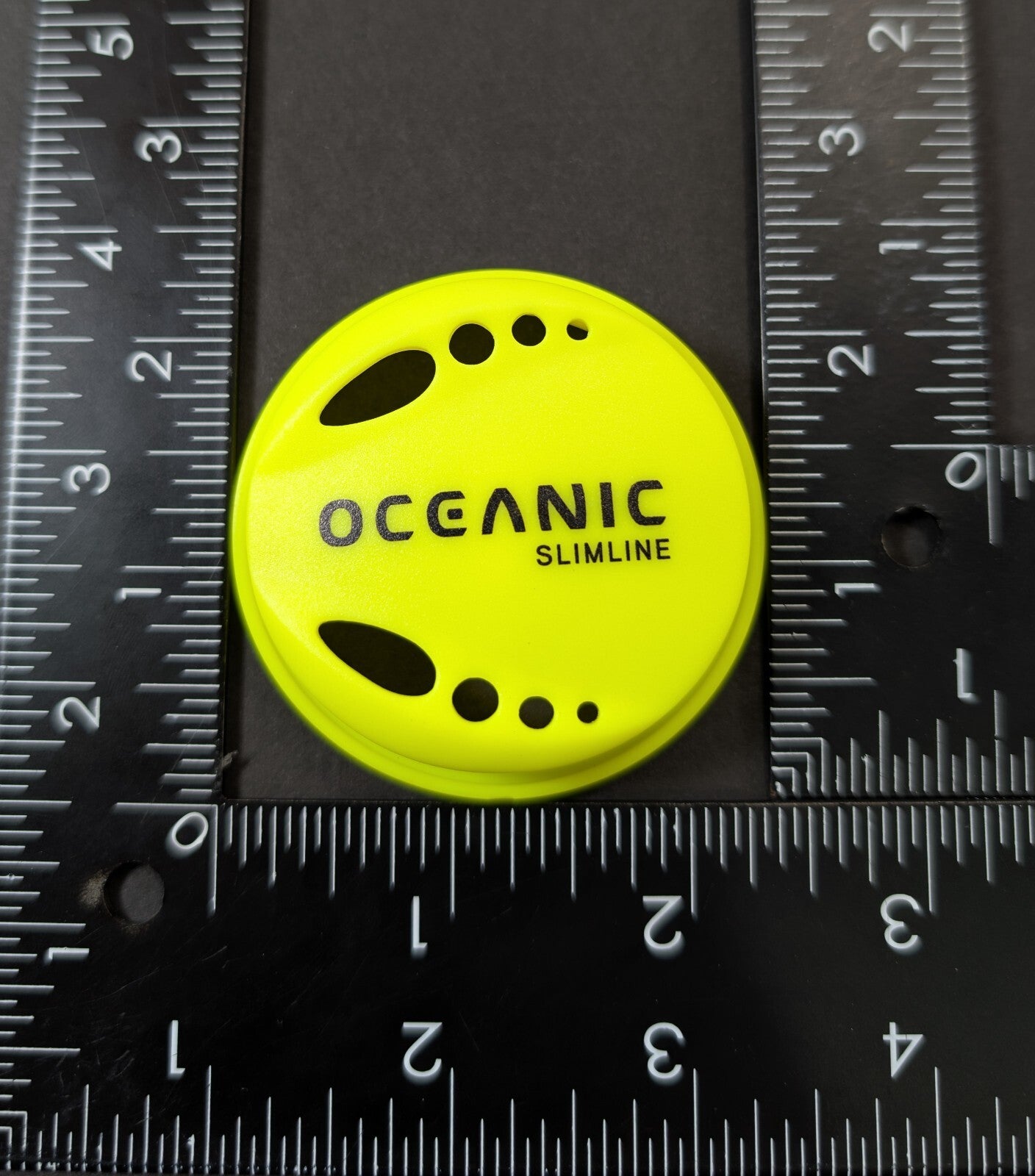Genuine, OEM Oceanic Slimline Octo Diaphragm Purge Front Cover Scuba Dive Yellow4