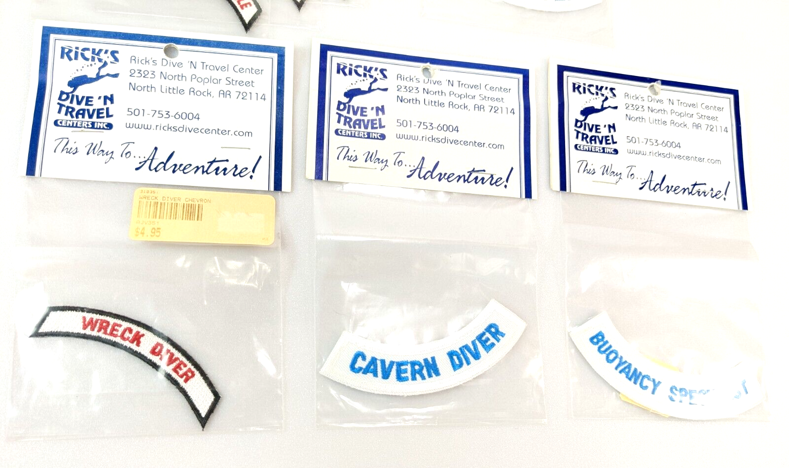 10x Scuba Dive Iron On Patch Lot Set Drift, Cavern Diver Buoyancy Specialist4