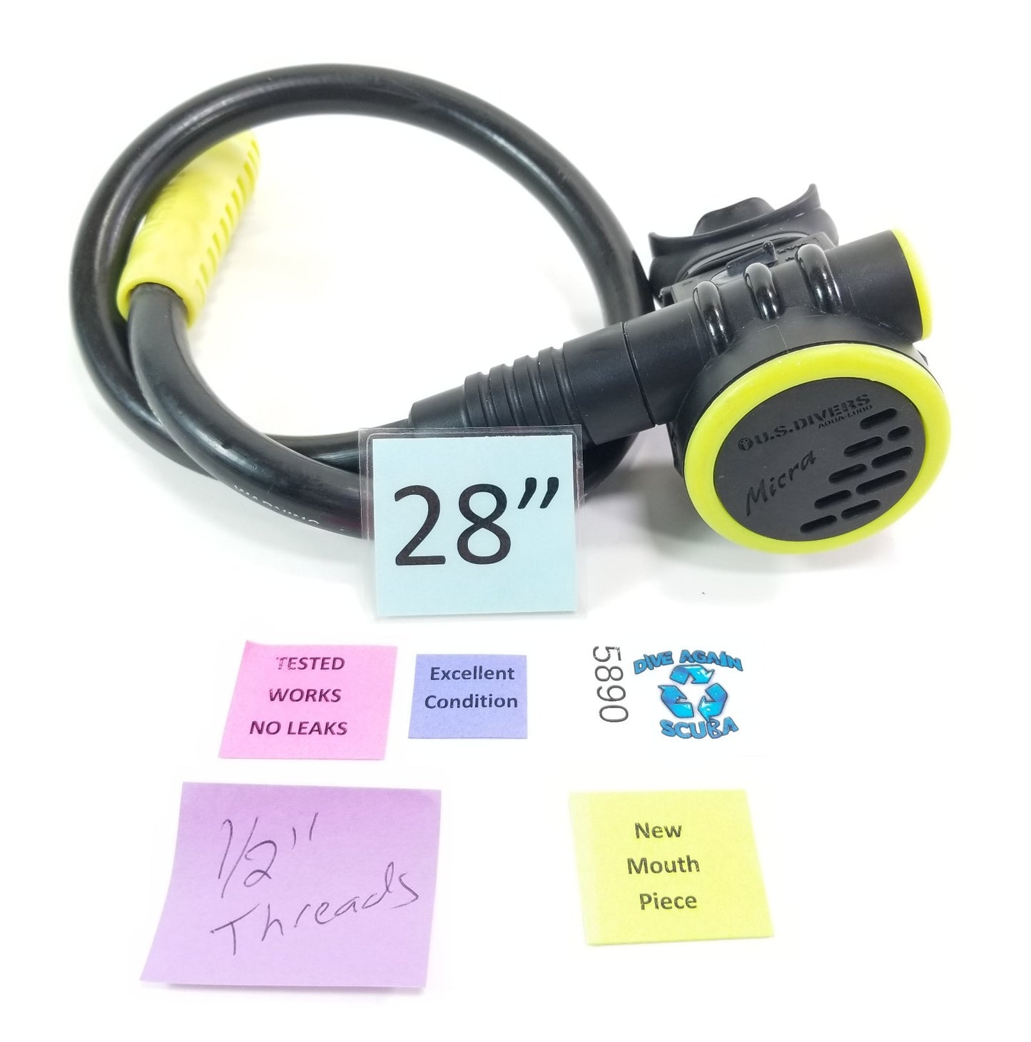 US Divers Aqua Lung Micra Compact 2nd Stage Regulator or Octo Scuba 1/2" Threads1