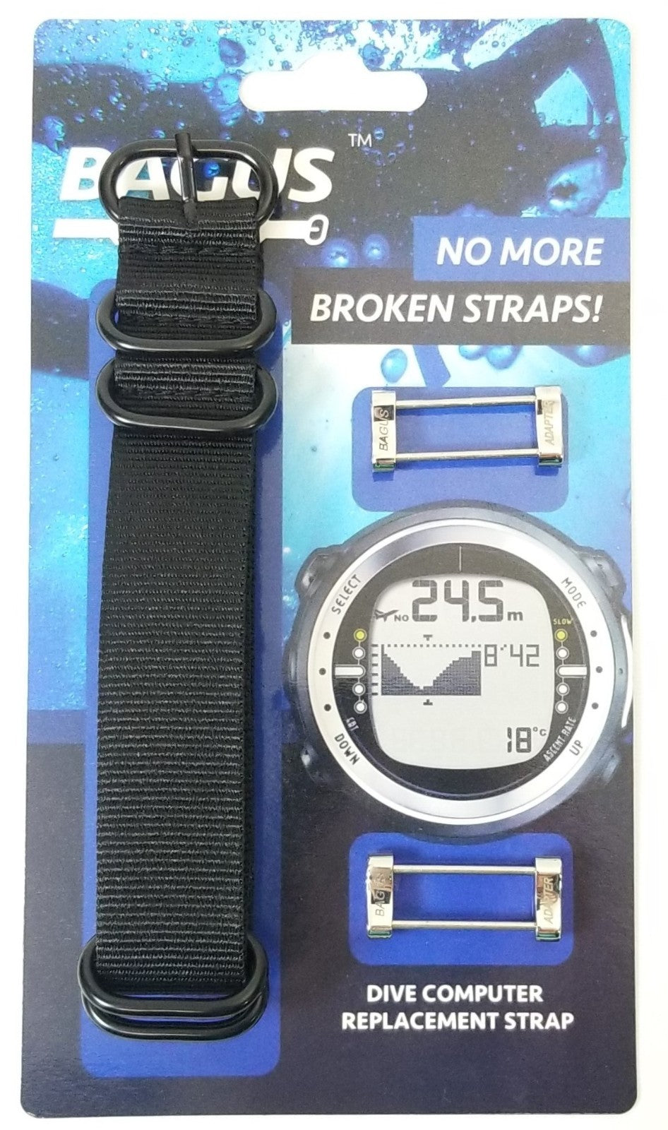 Wrist Strap Scuba Dive Computer Watch Band Stainless Steel Adapter for Suunto DX0