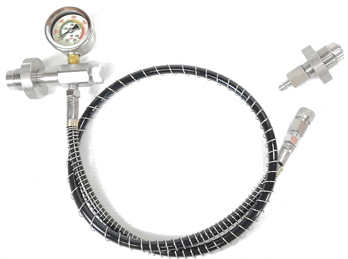 DIN Scuba Tank to Tank Air Equalizer, Transfer Hose Crossover Dive 3ft + SPG1