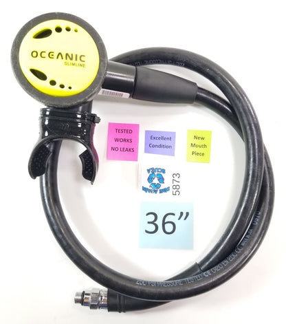 Oceanic Slim Line 2 Yellow Scuba Dive Octo Octopus 2nd Stage Regulator Slimline2