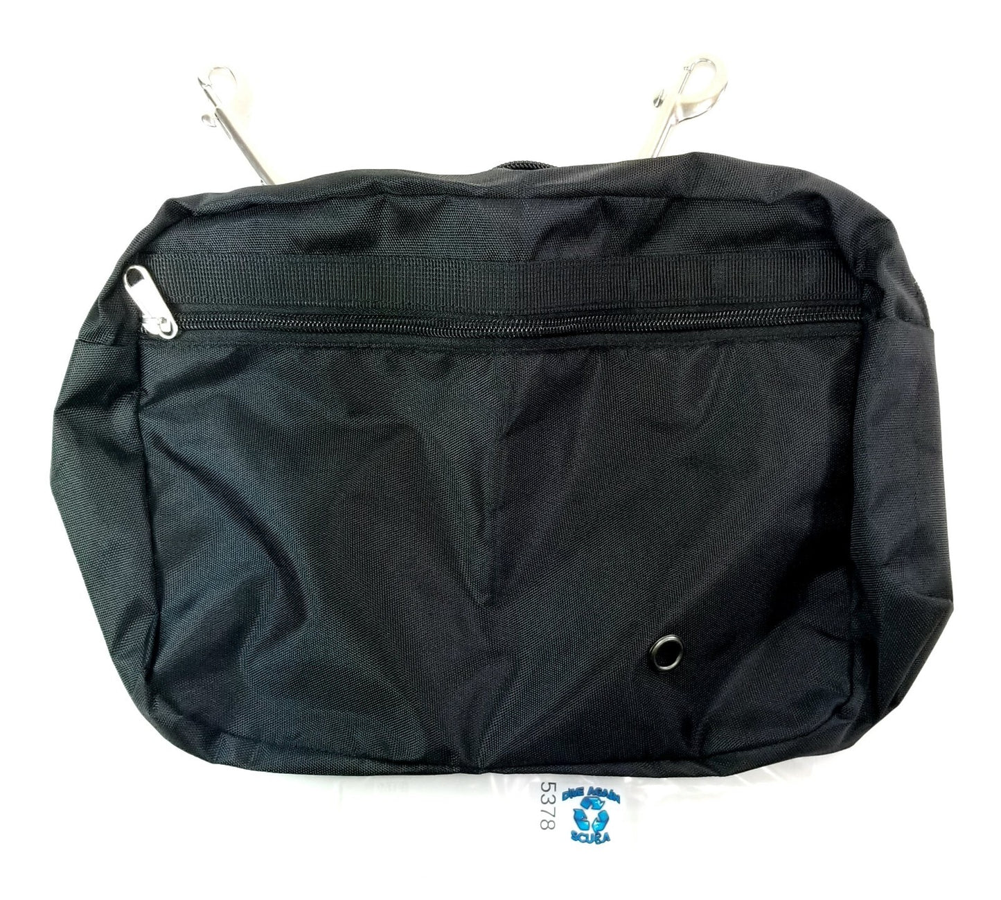 Sidemount BCD Butt Storage Pocket Case + Stainless Steel Clip Snaps Scuba Dive3