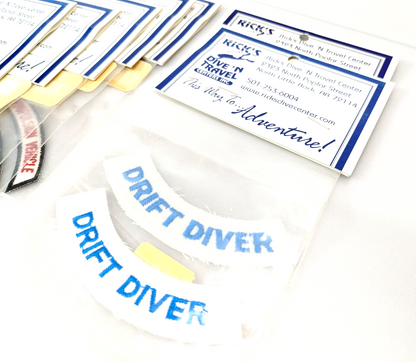 10x Scuba Dive Iron On Patch Lot Set Drift, Cavern Diver Buoyancy Specialist3