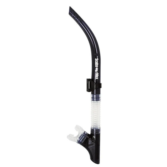 NEW ScubaMax Air Supply Pro Snorkel Semi Dry Purge Adult Scuba Diving SK-205