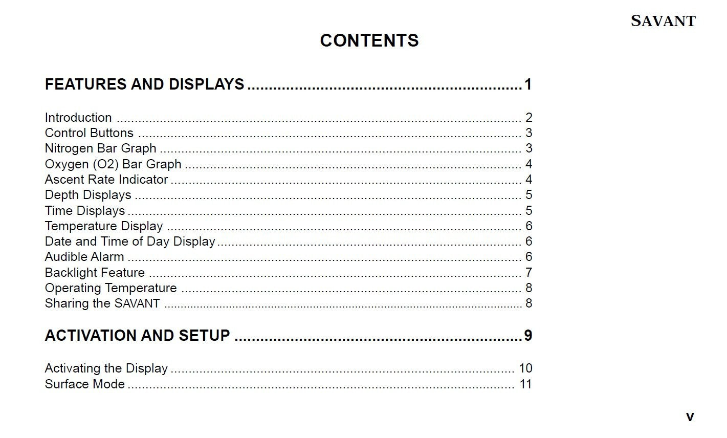 Aeris Savant Scuba Dive Computer Manual Printed 68 Pages3